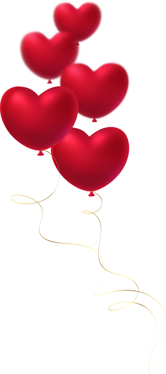 Red Heart Balloons